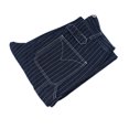 thumbnail image 4 of Pantalones vaqueros de rayas de pierna ancha para hombre, pantalones holgados con diseño de grúa ferroviaria, pantalones con pechera de moda, 4 of 5
