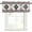 Grey Red, variant on Kitchen Curtain Valances for Windows,Aztec Blue Geometric Abstract Rod Pocket Small Valance Short Window Treatment for Bedroom Bathroom Living Room,42"x12"