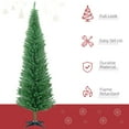thumbnail image 3 of HOMCOM 7' Artificial Pencil Christmas Tree, Slim Xmas Tree with 499 Branch, 3 of 9
