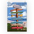 thumbnail image 2 of Ocean City, New Jersey, Destination Signpost (#2) (16x24 Giclee Gallery Art Print, Vivid Textured Wall Decor), 2 of 3
