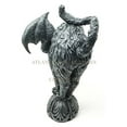 thumbnail image 4 of Bizarre Gothic Eureka Bat Winged Cat Gargoyle Figurine Sculpture Stoic Guardian Castle Top Stone Creature, 4 of 4