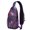 Colorful Tropic, variant on Tropical Floral Sling Backpack, Lightweight Crossbody Daypack with Exotic Botanical Design, Ideal for Beach Travel, Summer Adventures, and Outdoor Activities