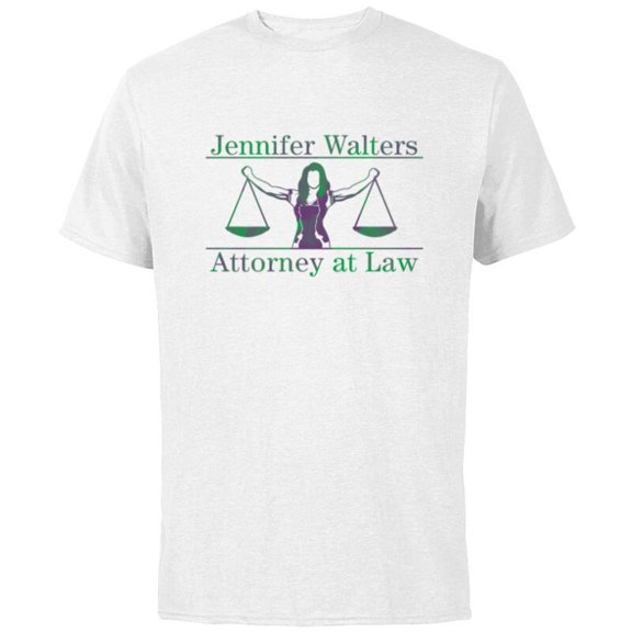 Marvel Studios She Hulk Jennifer Walters Attorney at Law - Short Sleeve Cotton T-Shirt for Adults - Customized-White
