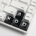 thumbnail image 4 of 2X Touches Capuchon vers le Bas, Clavier Mécanique Pbt Touches Bouton Wadd Dye Sub Tech R4 R3 R2 R1-Noir, 4 of 4
