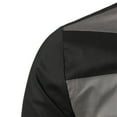 thumbnail image 5 of Handshe Men's Long Sleeve Button-Down Shirt, Slim-Fit Casual Stylish Contrast Color Panel Shirt for Halloween Party, Daily Casual Wear, 5 of 8