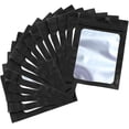 thumbnail image 1 of 100 Pieces Foil Ziplock Bags (black, 10.5x15cm) Resealable Mylar Food Storage Bags With Clear Window, 1 of 5