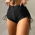 thumbnail image 2 of Sopiago Bikini Bottoms for Women High Waisted Swimsuit Bottoms Tie Side Tummy Control Bathing Suit Bottom for Women Black,XXL, 2 of 5