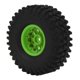 thumbnail image 2 of 4PCS RC Car Tire Wheel 120mm 1.9in Rubber with 10 Spoke Nylon Wheel Hub RC Car Parts for Axial SCX10 90046 for Traxxas for Redcat GEN8 Green, 2 of 4