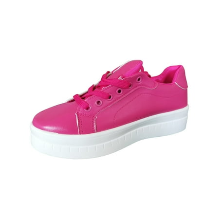 

Yoslce Shoes for Women Slip On Shoes Comfort Fashion Comfortable For Walking Sneakers Lace Up Shoes Hot Pink 37