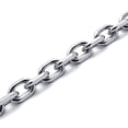 thumbnail image 2 of 3X Cadena de Joyeria de Hombres Y Mujeres, Collar de Acero Inoxidable, Color Plata– Anchura 3mm – Longitud 70cm, 2 of 2