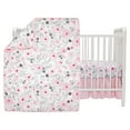 thumbnail image 2 of Bedtime Originals Blossom Pink Watercolor Floral 3-Piece Baby Crib Bedding Set, 2 of 9