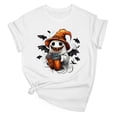 thumbnail image 6 of Danhjin Women's Halloween Print T-Shirts Short Sleeve Crew Neck Casual Pullover Tops Lightweight Loose Cute Graphic Fashion Shirts, 6 of 7