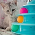 thumbnail image 5 of Juguete para gatos de 3 niveles, juguete para gatos con tres pelotas, juguete interactivo para gatitos, 5 of 5