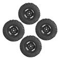 thumbnail image 1 of Universal RC Car Wheels, Outer Diameter 3.9 Inch 100mm RC Tires Replacement with Bumpy Texture, Excellent Grip, Strong Cushioning, Car Tires for Off Road Cars and RC Crawler, 1 of 7