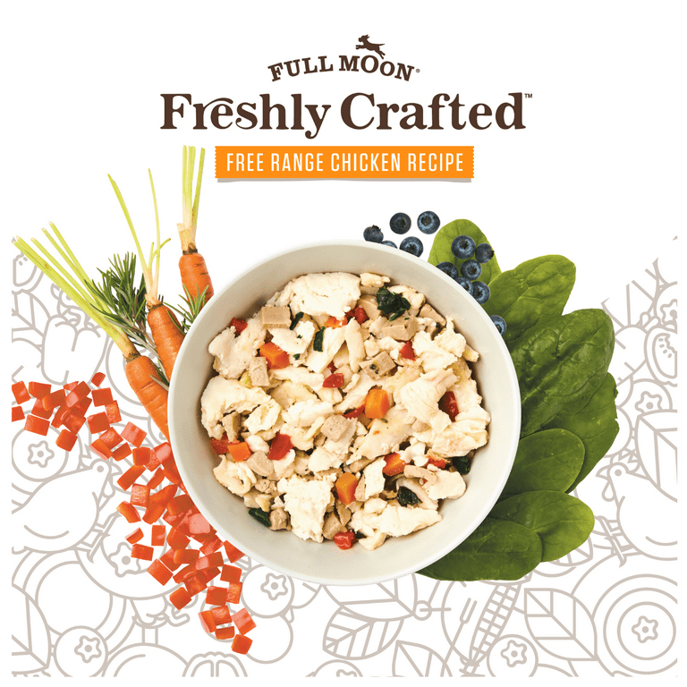 Full Moon Freshly Crafted Free Range Chicken Dog Food 64 oz