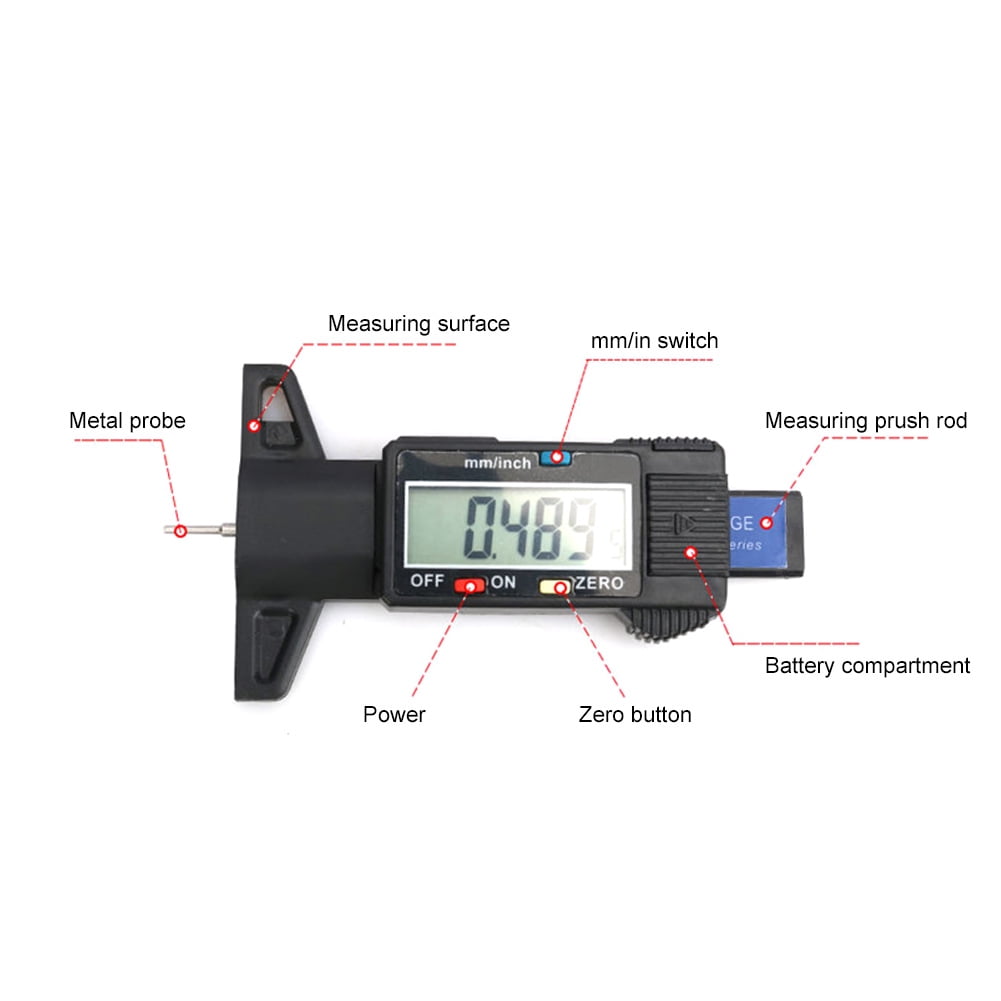 Depth Gauge Tread Depth Gauge Digital Tread Depth Gauge Wheel Thread