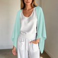 thumbnail image 2 of ZHOGXU Lightweight Beach Cardigan For Women Relaxed Fit Casual Cover Up For Resort And Everyday Wear Outdoor, 2 of 5