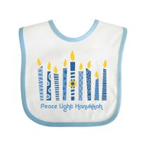Inktastic Peace Light Hanukkah Boys or Girls Baby Bib