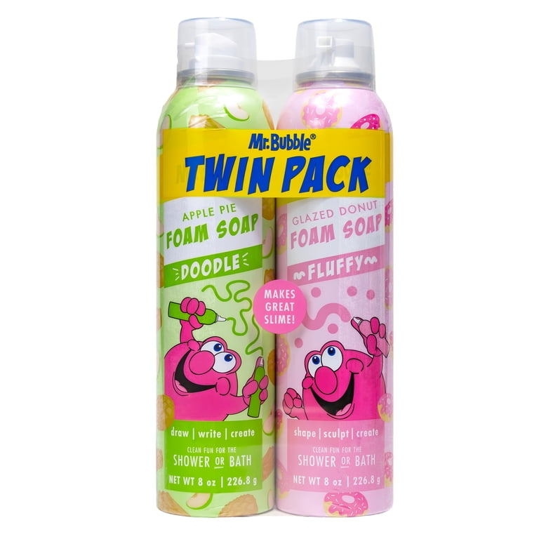 5 pack) Mr. Bubble Foam Soap Twin Pack, Rotating Colors and Scents