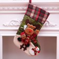 thumbnail image 1 of La muñeca grande personalizada popular de la tela escocesa de la Navidad pega las medias de la decoración de la Navidad para el bolso del regalo de los niños, 1 of 3