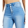 thumbnail image 4 of Dollhouse ANDES WASH Women's Juniors' 5-Button Skinny Jeans,13/14 29Lx31W, 4 of 7