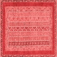 thumbnail image 1 of Ahgly Company Indoor Square Abstract Red Modern Area Rugs, 5' Square, 1 of 4