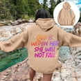thumbnail image 2 of Womens Sweatshirt Hoodies Long Sleeve Womens Pullover Sweatshirt Graphic Hoodie Khaki Hoodies Woman Fall Fashion Teens Clothes, 2 of 6