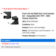 thumbnail image 2 of Front Left and Right Door Lock Actuator Set - Compatible with 1997 - 2006 Pontiac Grand Prix 1998 1999 2000 2001 2002 2003 2004 2005, 2 of 2