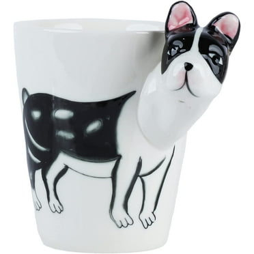 Servette Home Ceramic 3D Animal Cat Lover Coffee Mug - Black