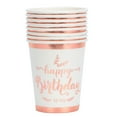 thumbnail image 1 of Birthday Party Supplies8Pcs Birthday Tableware Rose Birthday Tableware Happy Birthday Cups Masterfully Created, 1 of 8
