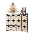 thumbnail image 2 of Calendario de Adviento de madera de Navidad vacío, con decoración de luz LED, perfke Calendario de adviento, 2 of 9