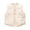 Beige, variant on Boys Down Vest Padded Sleeveless Jacket Warm Quilted Baseball Style Outerwear For Children Lightweight Down Jacket for Boys Size 11-12 Years