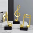 thumbnail image 4 of Dalazy Sculpture Note de Musique Figurine Statue Accessoires Photo Décoration B, 4 of 9