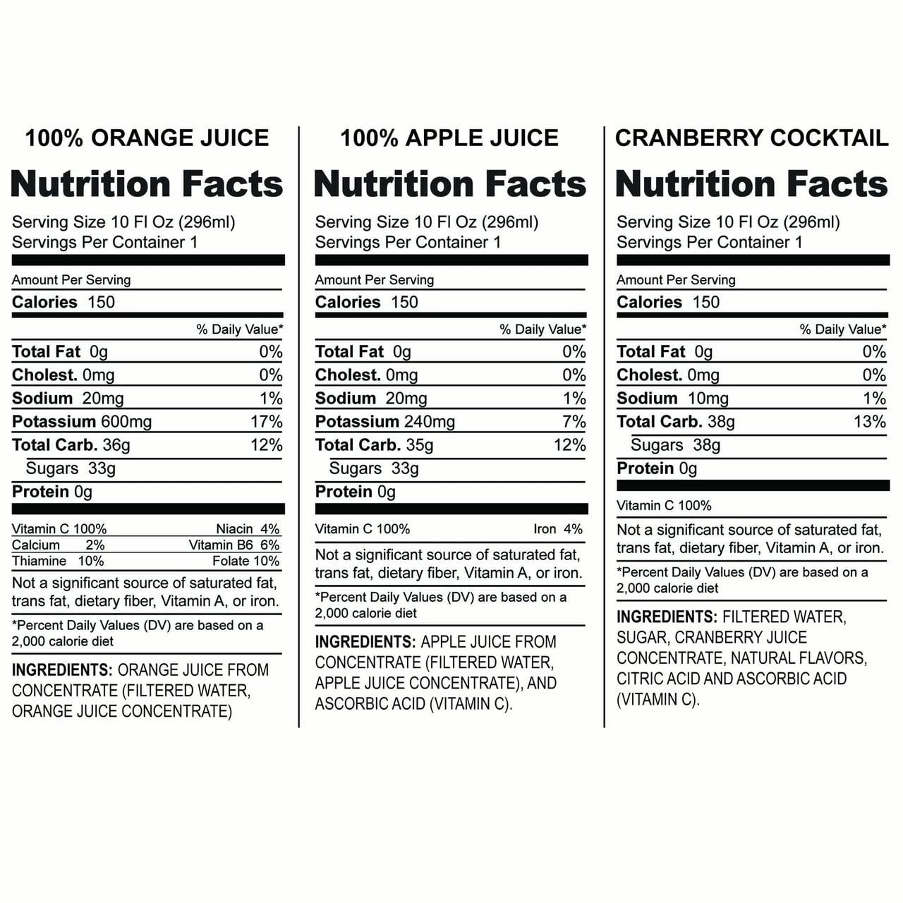 Langers Juice Drink, Variety Pack, 10 Fl Oz, 12 Count
