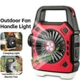thumbnail image 1 of Binwennn Small Fan Arm Fan with Remote Control Oscillating Multifunctional Camping Fan Outdoor Portable Fan With Light Adjustable Lighting And USB Rechargeable Quiet Motor Strong Wind And Versatile, 1 of 5