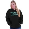 thumbnail image 3 of Mermaids Have More Fun Beach Vibes Women Plus Size Graphic Pullover Hoodie Brisco Brands 2X, 3 of 4