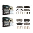 thumbnail image 1 of TEC Front Rear Ceramic Brake Pads Kit for Car 2015-2021 Kia Sedona KTC-100304, 1 of 10