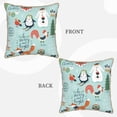 thumbnail image 3 of Kll Christmas Winter Animals Decorative Throw Pillow Covers Velvet Soft For Couch Sofa Bedroom Living Room Outdoor -20"X20", 3 of 8
