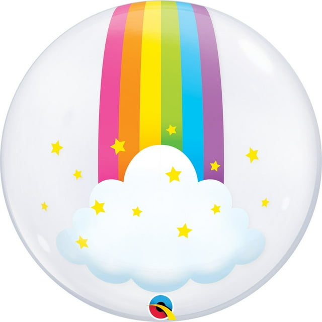 Rainbow Ballon en Feuille - Déco de Fête Parfaite, Moment de Flottaison Exceptionnel