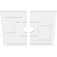 thumbnail image 2 of 30"OD x 5"ID x 10 1/2"C x 1"P Knox Architectural Grade PVC Contemporary Ceiling Medallion, Two Piece, 2 of 11