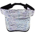 thumbnail image 2 of Sun Visor Glitter Visor Shiny Rhinestones Plain Sport Sun Visor Adjustable Summer Cap Visor Caps for Women Men Golf, 2 of 7