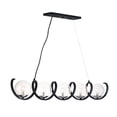 thumbnail image 1 of Maxim 35105CDBKPN Curlicue 5-Light Pendant Ceiling Light, Black & Polished Nickel, 1 of 1
