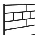 thumbnail image 6 of Pemberly Row Contemporary 72 x 84 Powder-Coated Metal Bed Frame in Black, 6 of 10