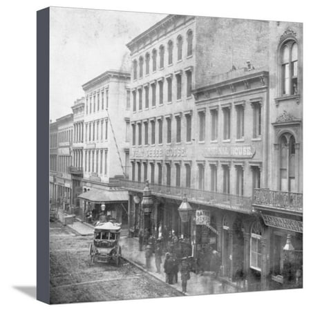 Outdoor Stores Sacramento Tavern and Liquor Store Do Business on Sacramento Street Stretched Canvas Print Wall Art ()