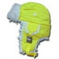 thumbnail image 2 of White Fur Aviator Hat, Neon Yellow, S_M, 2 of 2