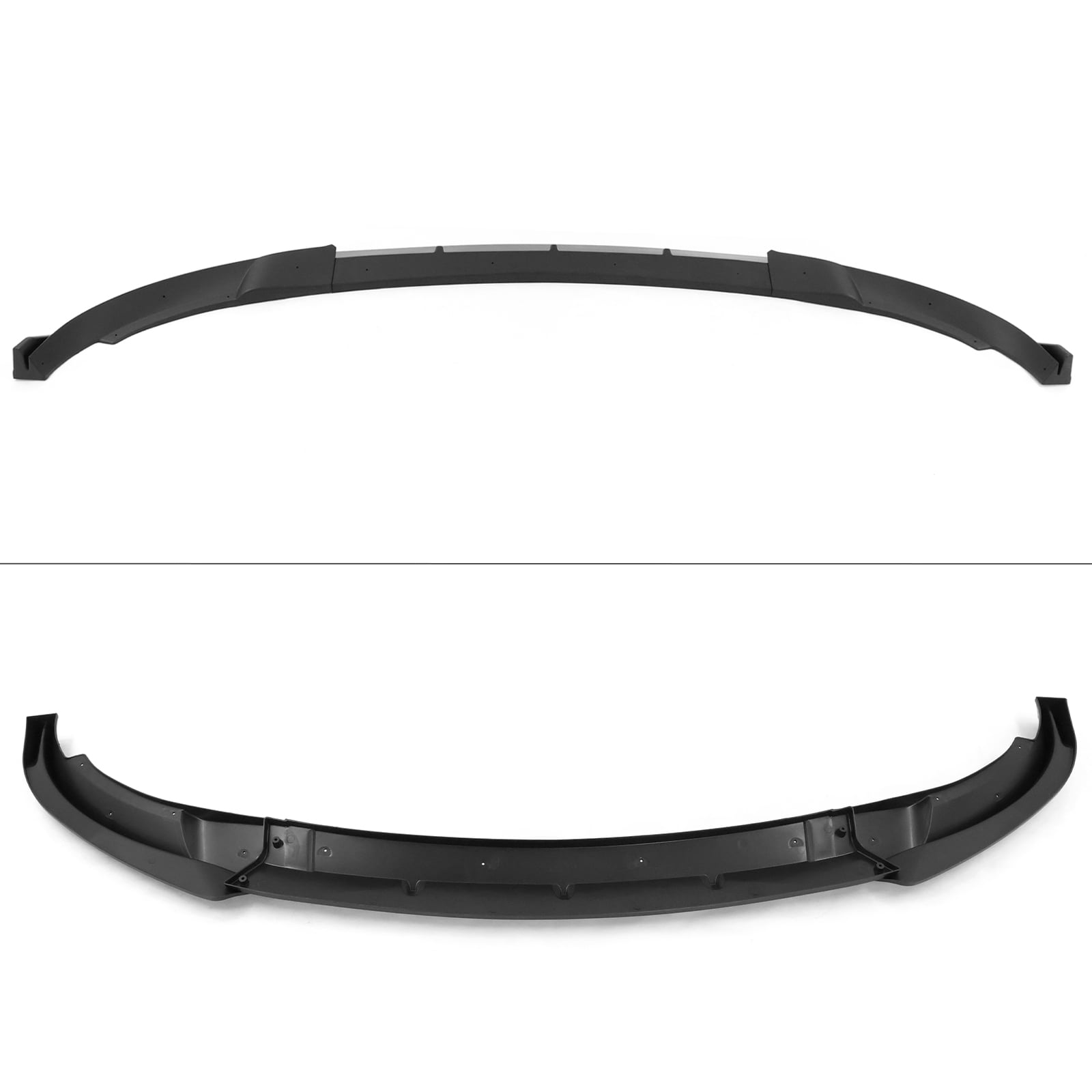 Ikon Motorsports Compatible with 20-24 Tesla Y 3PCS Front Bumper Lip Spoiler IKON Style PP Matte Black