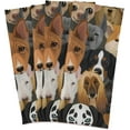 thumbnail image 6 of Funny Puppy Face Dish Towels Set of 6, Dogs Cartoon Washable Tea Towels Dishcloths Lint-Free 18x28 Inch Fast Drying for Kitchen Restaurant Bar Clean, 6 of 7