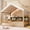 Natural + Beige, variant on Noble House Larissa Full Size House Bed with Fence and LED Lights, Wooden Floor Bed, Heavy Duty, White and Pink