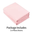 thumbnail image 2 of Kelnaro 2 Pack Microfiber Pillow Shams - Ultra Soft Breathable 20"x26" Sham Covers with Envelope Closure - Standard Size - Light Pink, 2 of 5