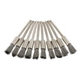 thumbnail image 2 of Cepillos De Pulido De La Almohadilla De Pulido De Del Almacenador Intermediario Del Pulidor De La Fibra 10pcs Para El Taladro Rotatorio Forma de bolígrafo plateado Yotijar Conjunto de cepillo de la rueda de alambre, 2 of 10